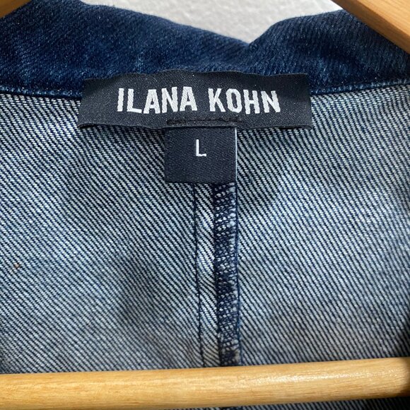 Ilana Kohn | Indigo Denim Cropped Jacket/Top π β Size L - Picture 10 of 12